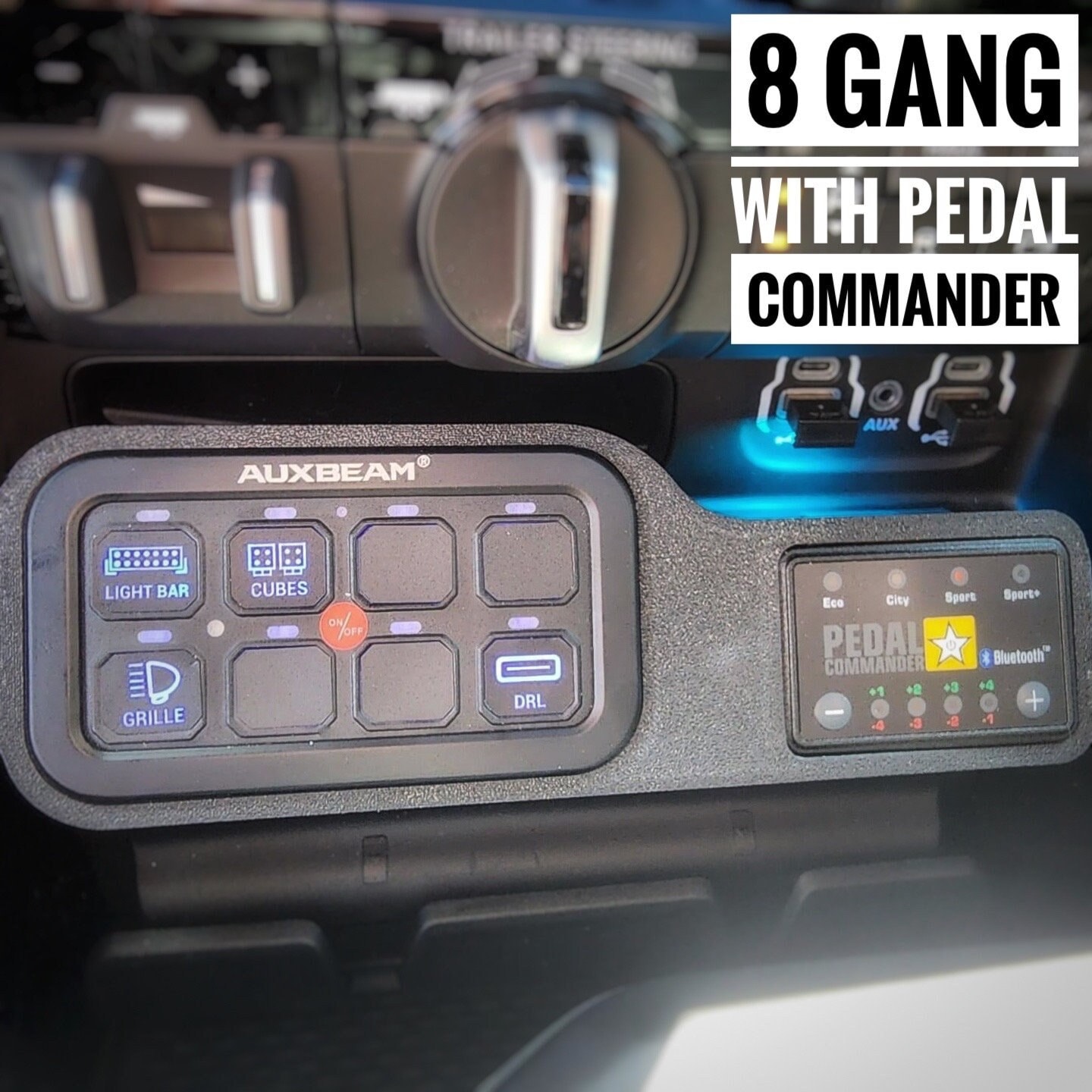 2019 - 2025 Ram 1500 Pedal Commander and Auxbeam Switch Mount 