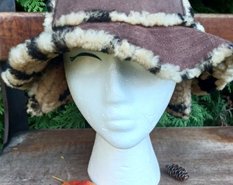 Genuine Sheep Skin Hat with Ear Flaps