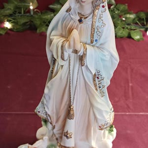 Vintage 16in BHEii OUR LADY FATIMA with Children & Birds
