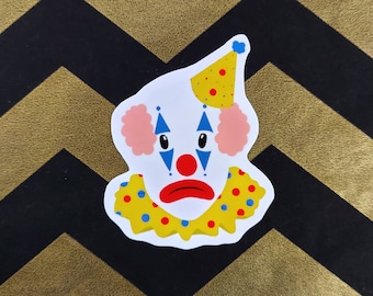 Sad Clown - Water-Resistant Vinyl Stickers [RETIRED]