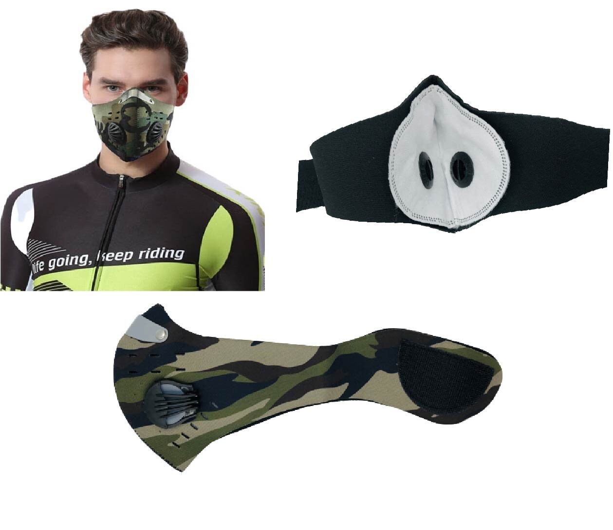 AntiFog WaterResistant Insulated Face mask with filter Etsy