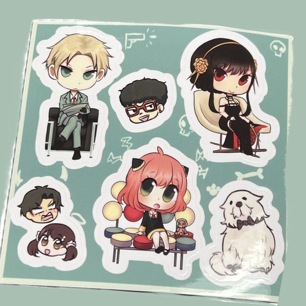 Family Vinyl Glossy Sticker Sheet