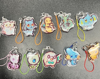 Poké Charms VOL.2  - epoxy glitter charms! Acrylic Charm Accessory