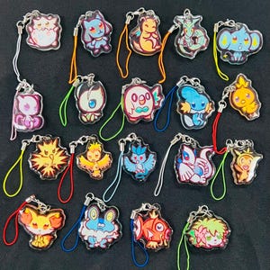 Poké Charms VOL.2  - epoxy glitter charms! Acrylic Charm Accessory