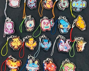 Poké Charms VOL.2 - epoxyglitterbedels! Accessoire acrylbedel