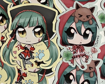 Hatsune Miku - 3-tums vinylklistermärken