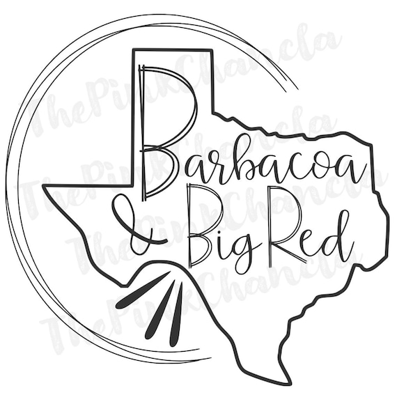 Barbacoa & Big Red SVG PNG JPEG Downloadable File 