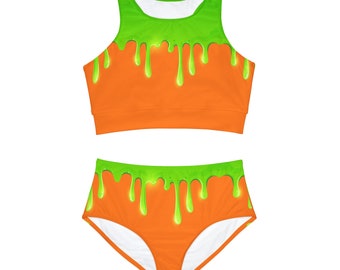 Green Slime Sporty Bikini Set