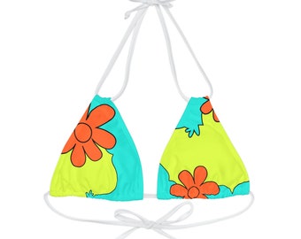 Groovy Strappy Triangle Bikini Top