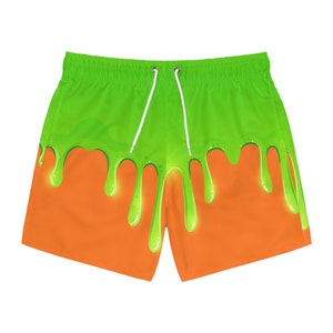 Groene slijm zwembroek
