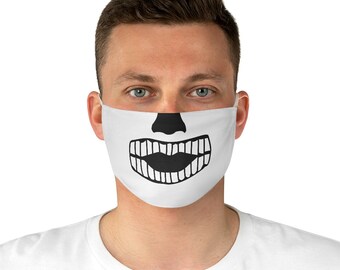 Skull Teeth Fabric Face Mask
