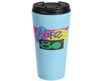 Cafe 80s Stainless Steel Travel Mug