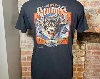 1989 Vintage Harley Davidson Hawg Pig Tshirt - Etsy