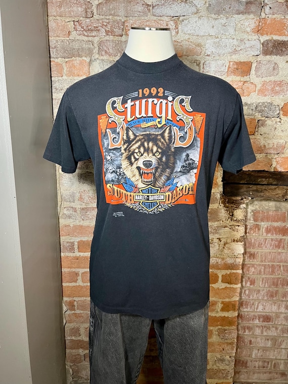 1991/92 3D EMBLEM Harley Davidson Sturgis Black Hills Rally Single