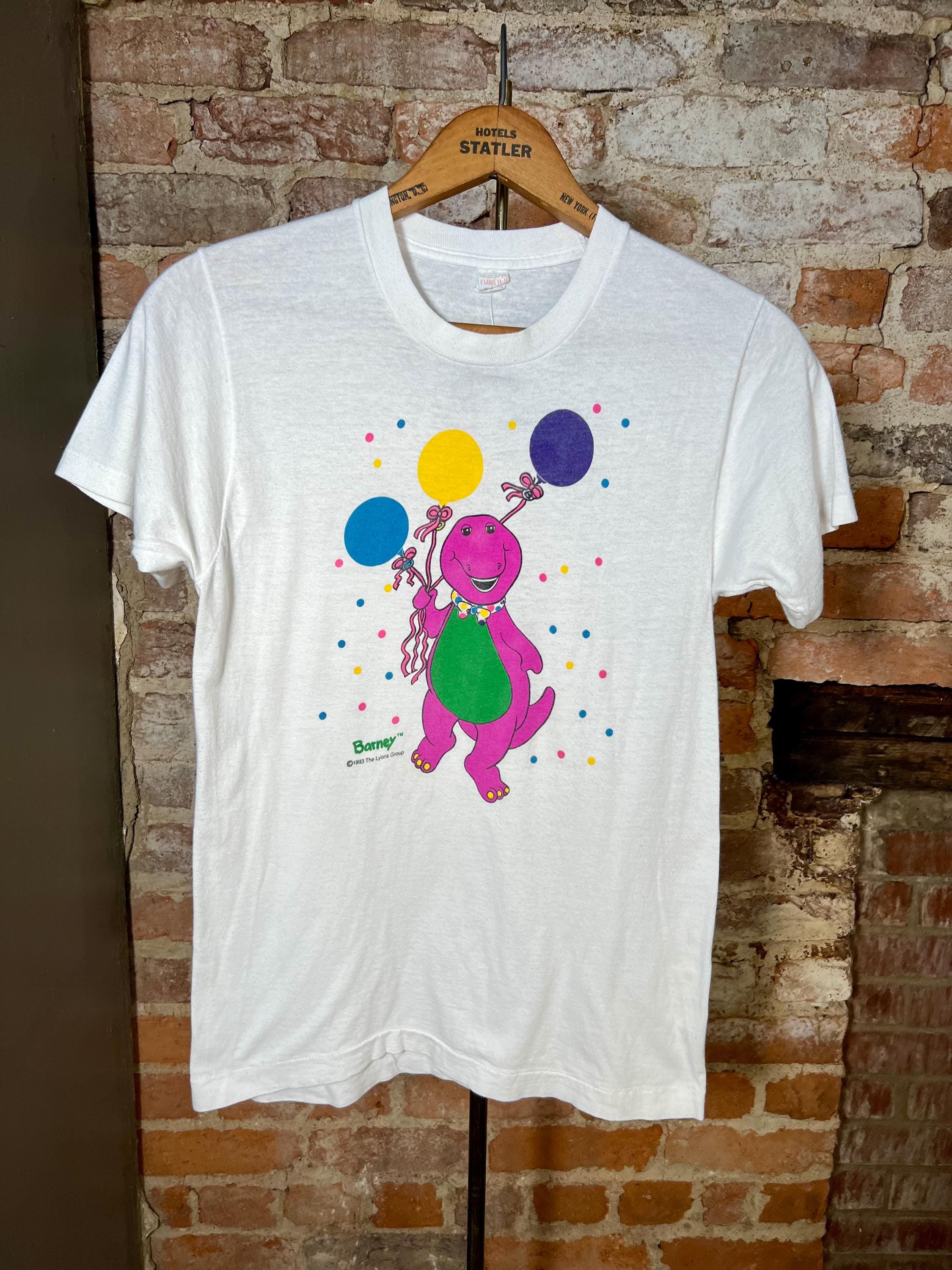 1993 Barney Single Stitch T-shirt (XL Kids or XS/S Adult) - Etsy