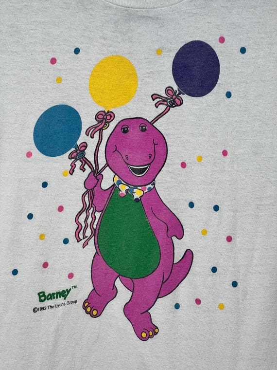 1993 Barney Single Stitch T-shirt (XL Kids or XS/S Adult) - Etsy