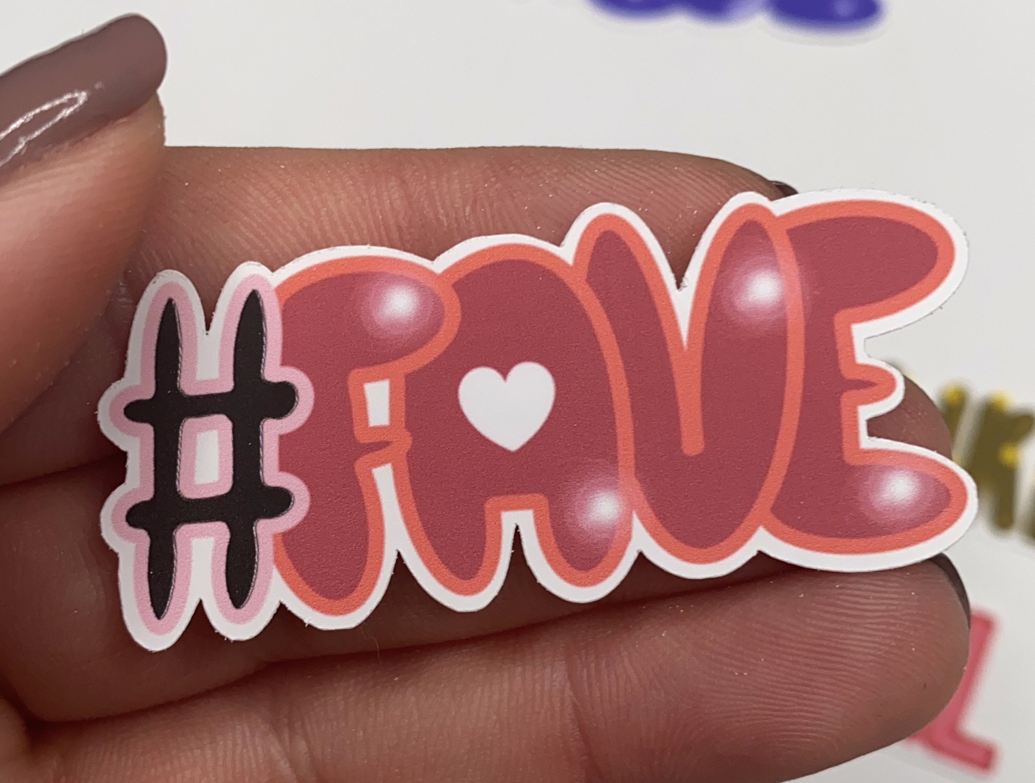 Hashtag Stickers Sticker Pack Laptop Stickers Vinyl Decals Etsy Sweden