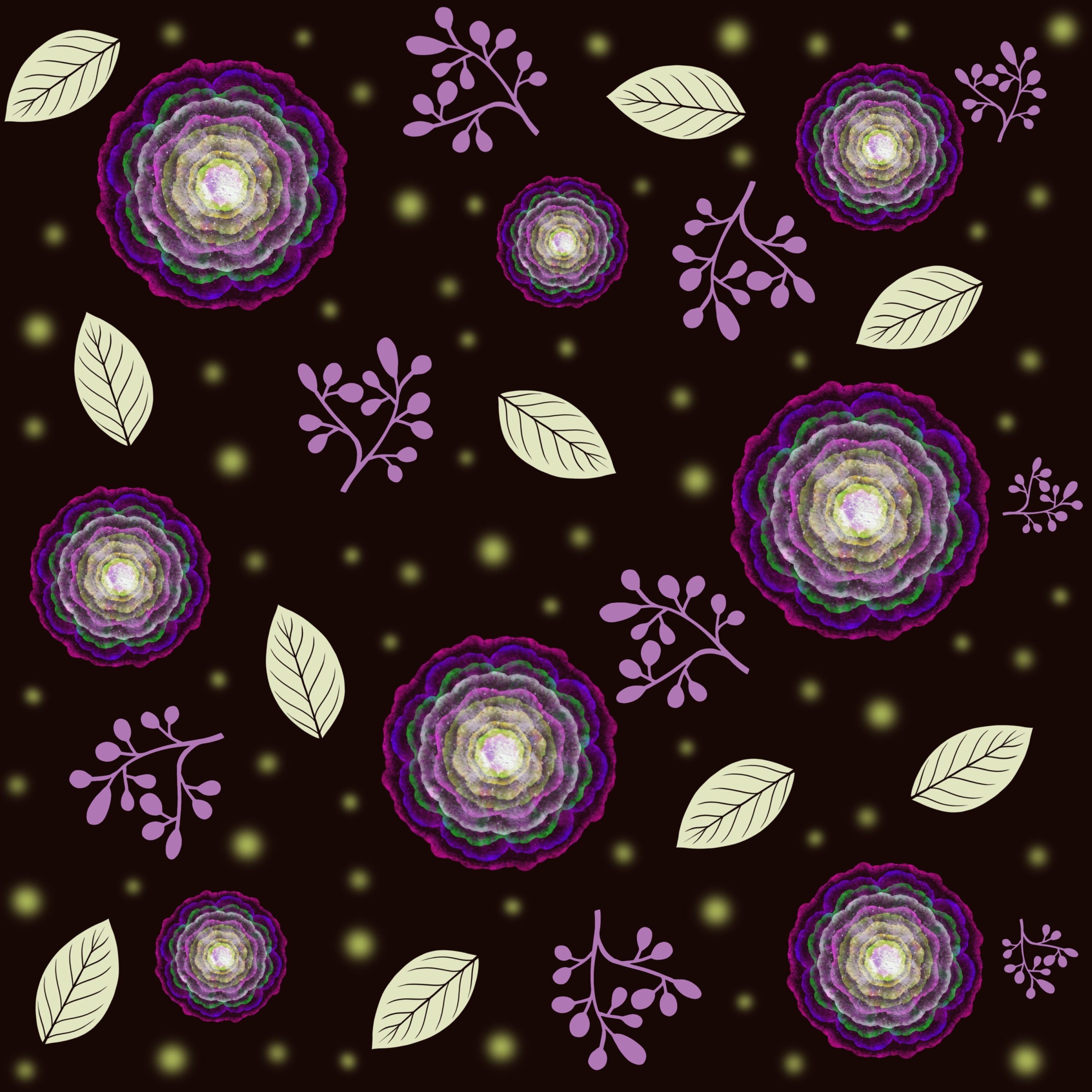 Floral Seamless Pattern, Digital Paper Pack, Printable Digital Download ...