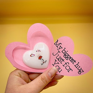 Hart Pocket Knuffel, Hars Aandenken, Cadeau voor Vriend, Denken aan Jou Cadeau voor Haar, Pocket Knuffel Token voor Hem, Moederdag Cadeau, Positiviteit Cadeau