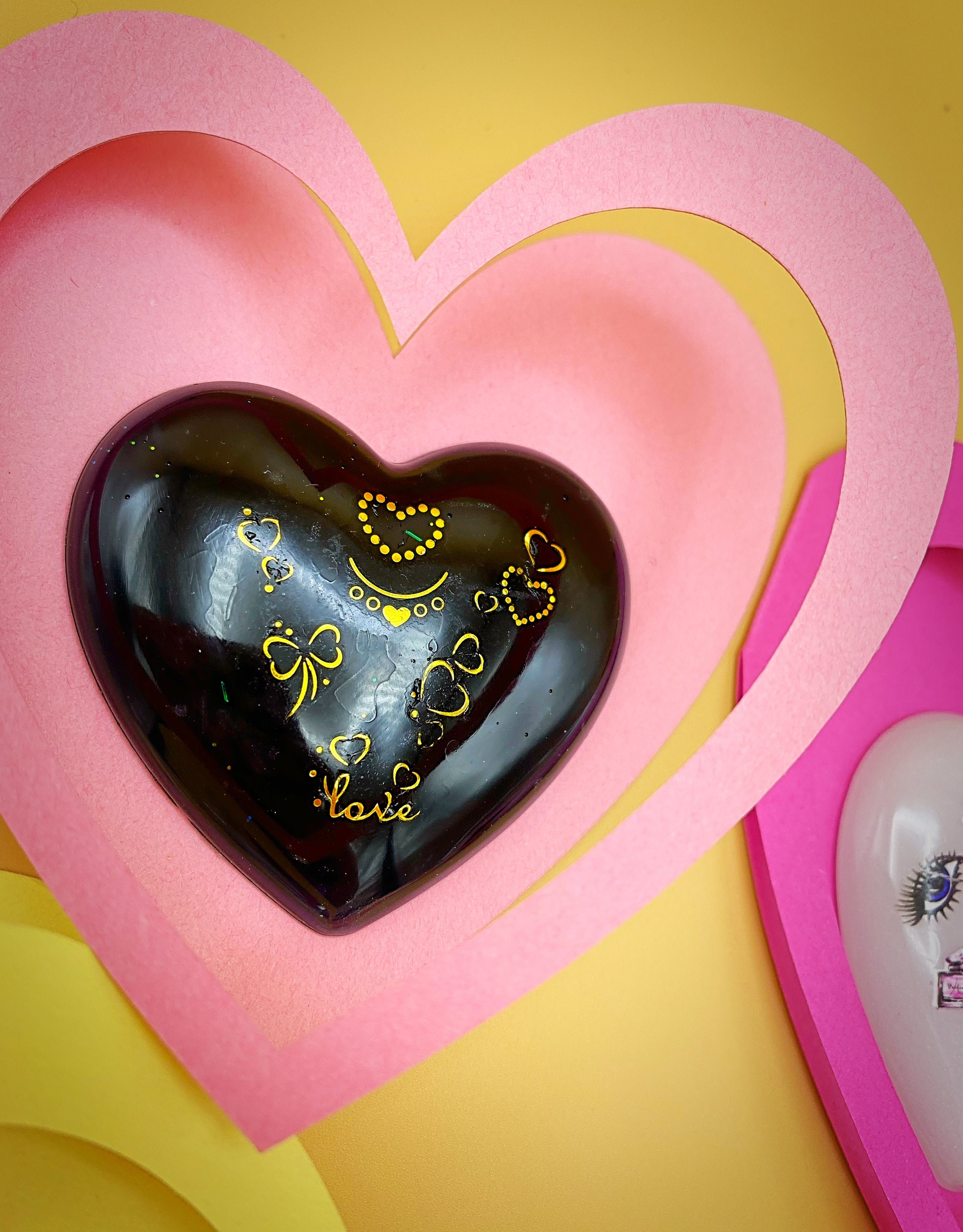 Pocket Hug Heart Token Mit Karte – Kleines Geschenk Für Liebste Auf Distanz