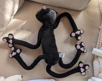 Misfit Noodle Cat Plush  READ DESCRIPTION