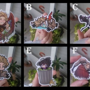 Cute and Funny Hawks and Dabi 3&quot; Vinyl Stickers