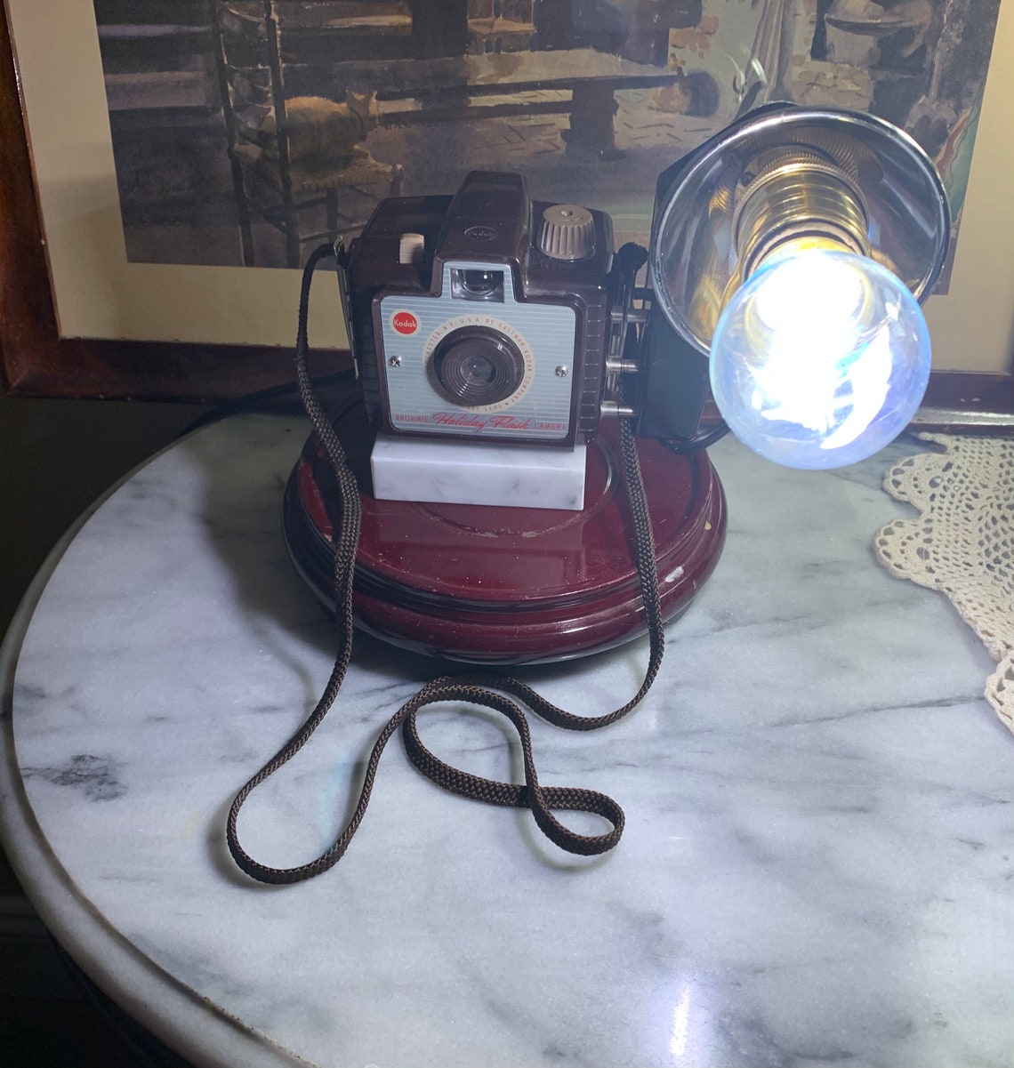 Vintage Kodak Brownie Holiday Flash Camera Lamp Industrial Etsy