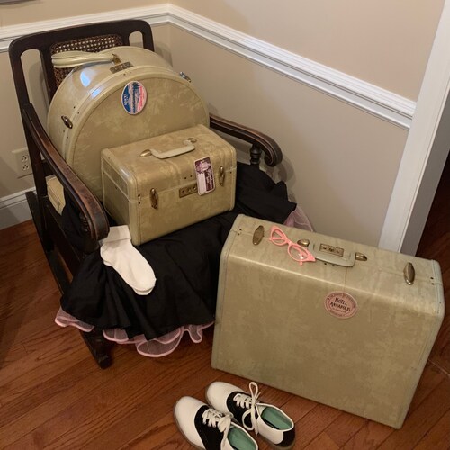 1950's Samsonite Luggage 3 Piece Set 