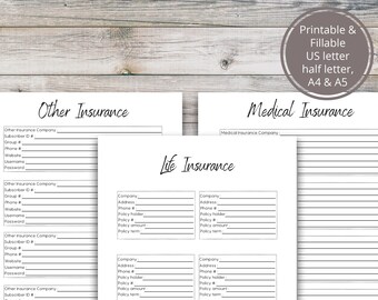 Insurance Binder Etsy