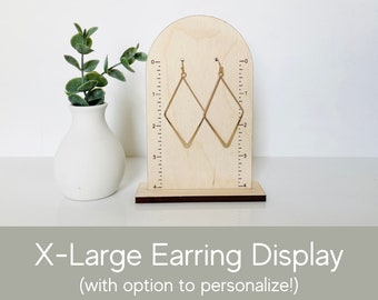 Photography earring stand, wildflower jewelry display, personalized earring display ruler, Etsy photography prop, photography ruler, best