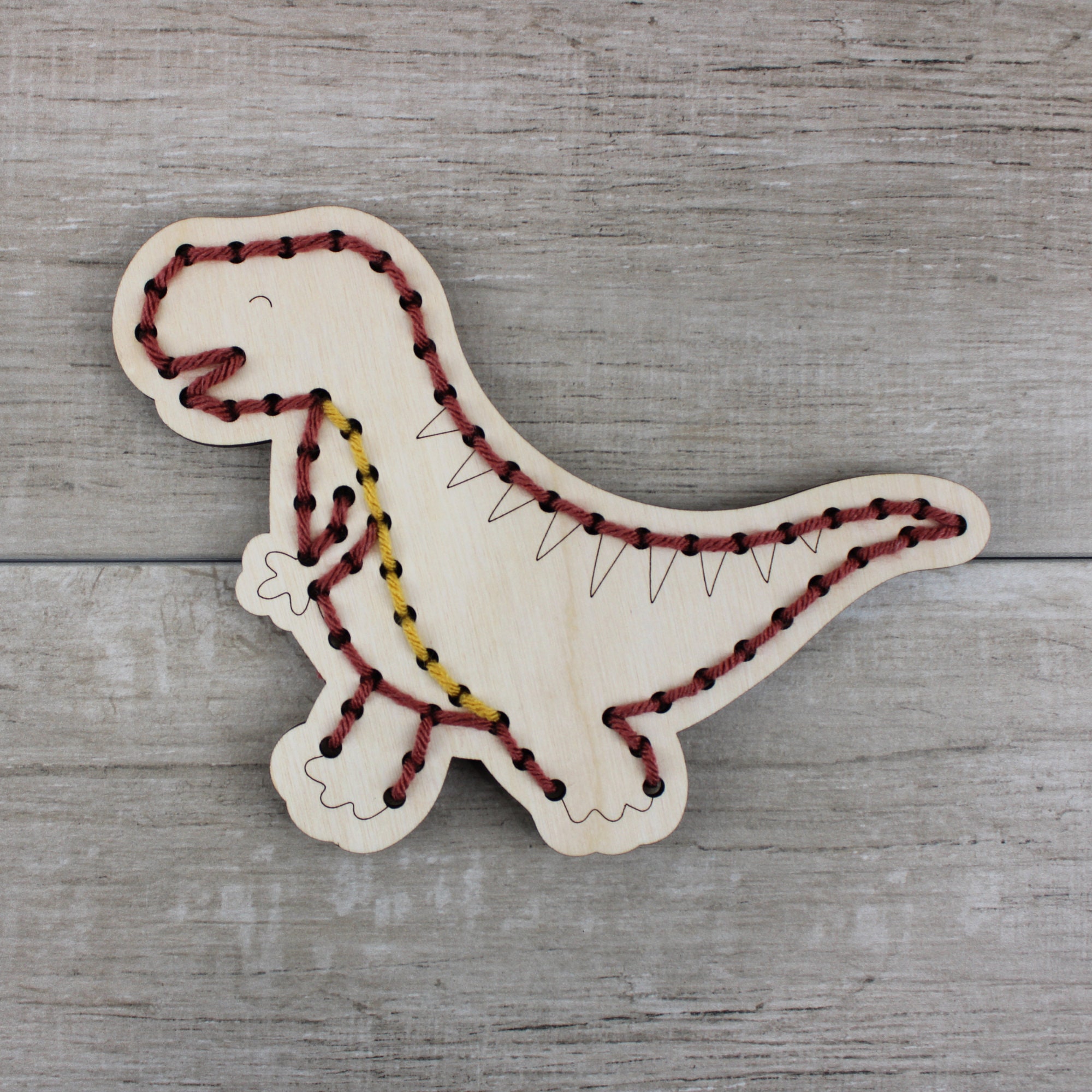 Dinosaur Yarn Embroidery Kit, Trex Craft Project, First Sewing Learn To Embroider  Kit For Kids, Boy Montesorri Toys - Yahoo Shopping