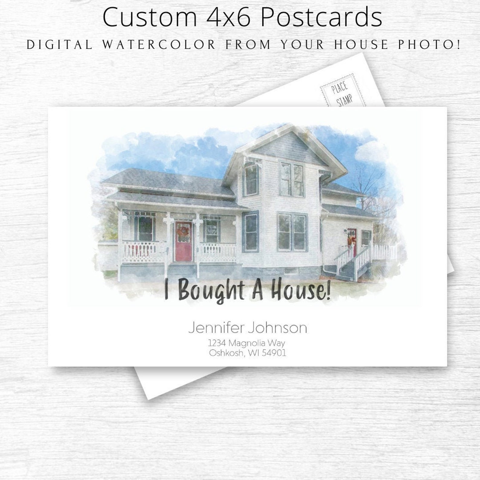 I bought a house announcement card we've move postcard Etsy