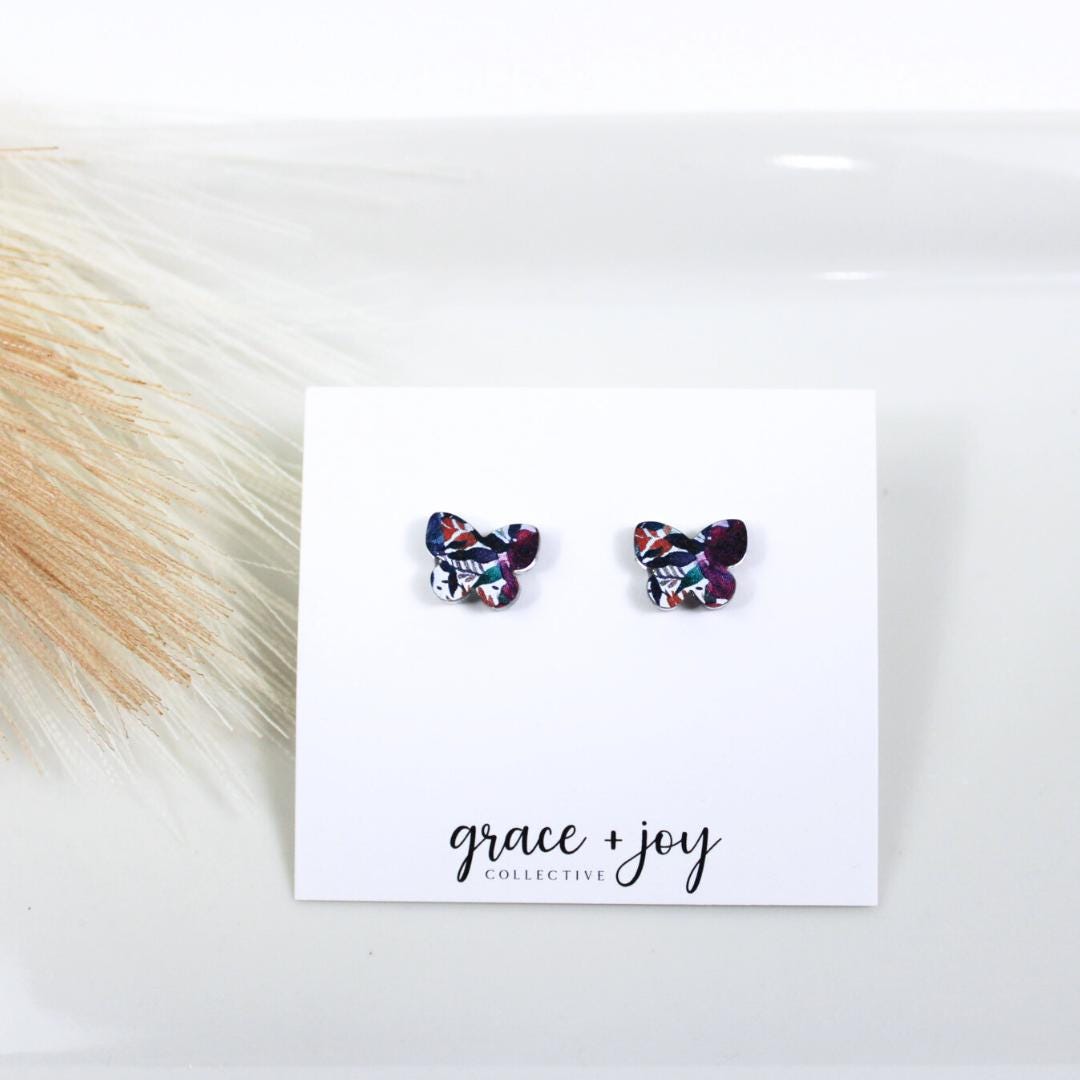 Girl's Starlet Shimmer Set of 5 242XX Multi Butterfly Post Earrings Girl's Starlet Shimmer Set of 5 242XX Multi Butterfly Post Earrings