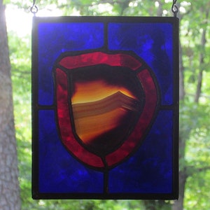 Agate Slice in Stained Glass