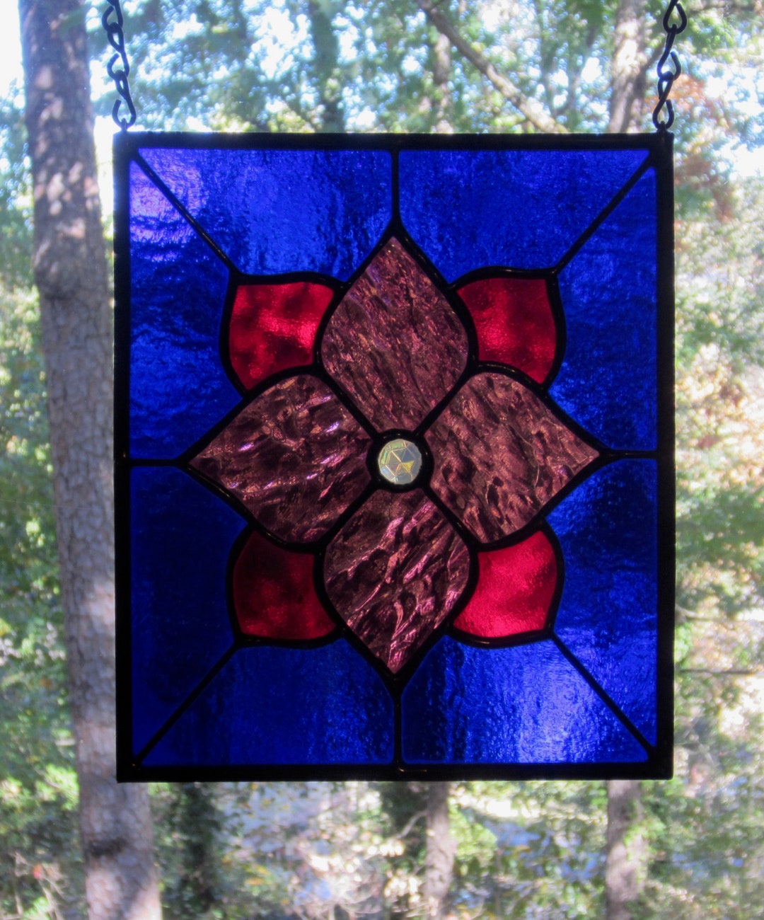 Miniature Stained Glass Window 6 X 7 Etsy
