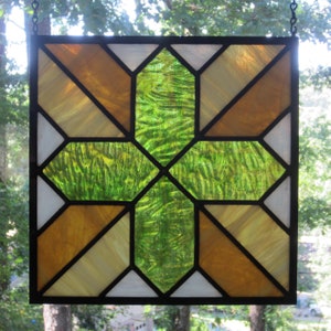 Stained Glass Quilt Square - Morning Patch