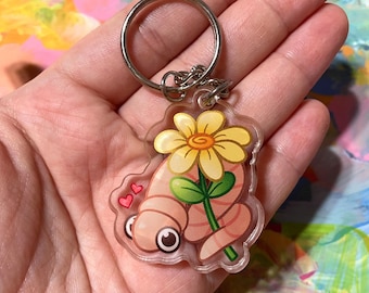 Lovely Worm - Acrylic Keychain