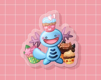 Pokemon Acrylic Pin - Cupcake Wooper