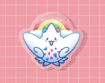Pokemon Acrylic Pin - Rainbow Togekiss