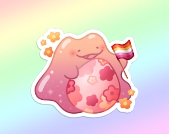 Pokemon Vinyl Sticker - Pride Ditto (Lesbian)
