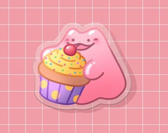 Pokemon Acrylic Pin - Cupcake Ditto