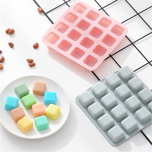 Molde cuadrado de 20 cavidades, molde de silicona, molde de resina DIY, molde de cubo de hielo, bandeja de hielo, celosía de hielo, molde de chocolate