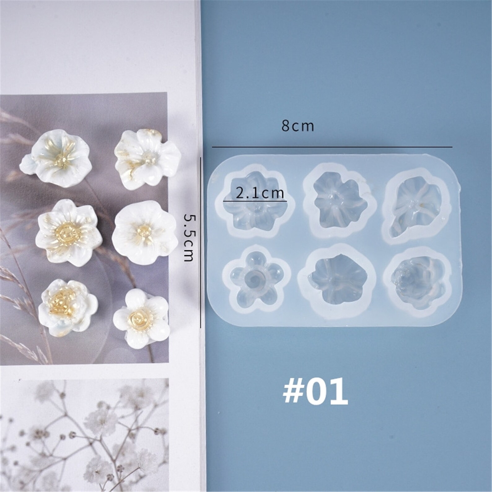 DIY Floral Mold Silicone Mold Decorative Flower Mold Resin Etsy