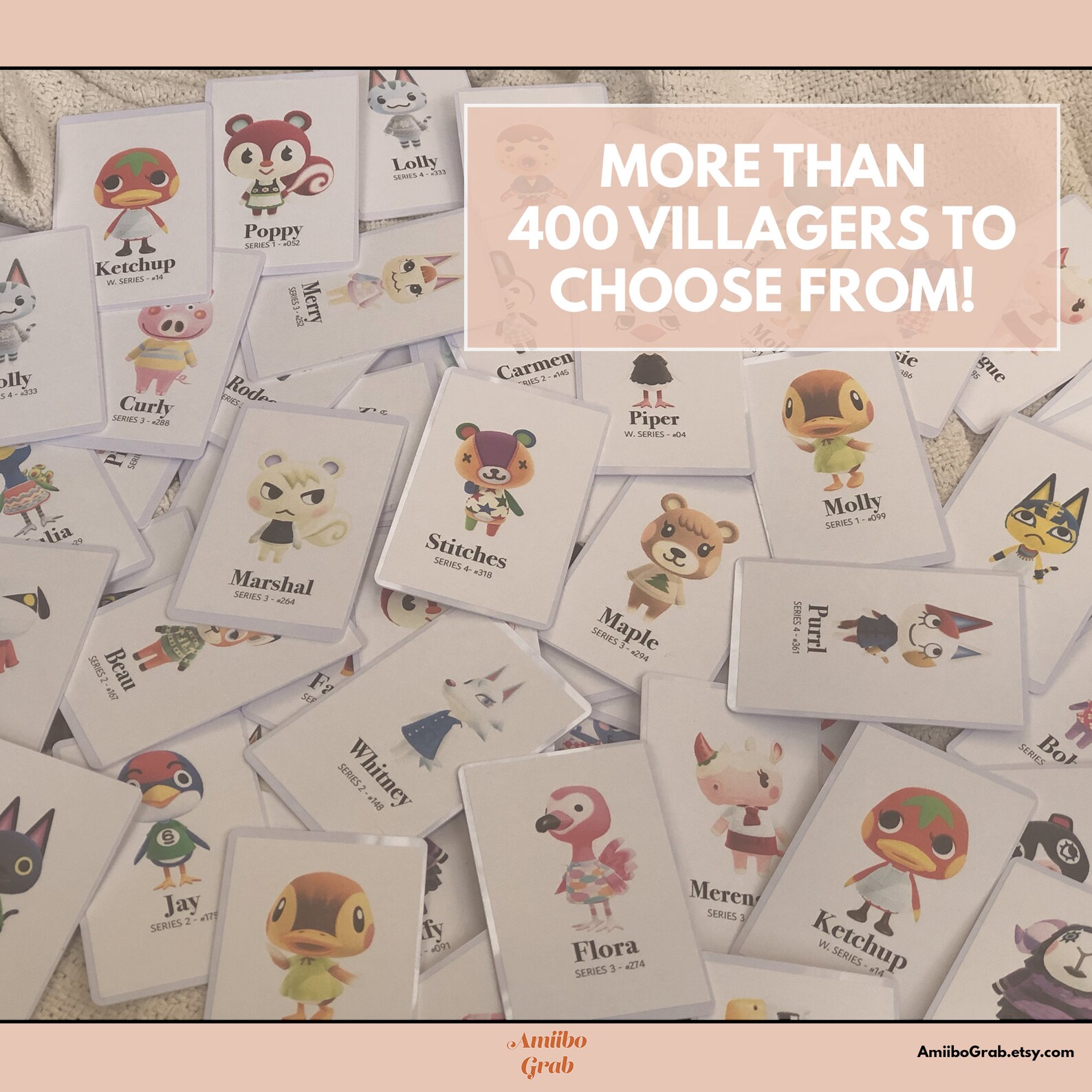 Pick Any 3 Animal Crossing Amiibo Cards NFC ACNH | Etsy
