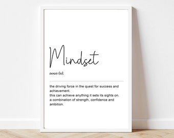 Stimmung Definition Print, Home Office Wandkunst, Home Office Print, inspirierende SpruchDrucke, motivierende Wohnkultur, Stimmungsdruck Poster