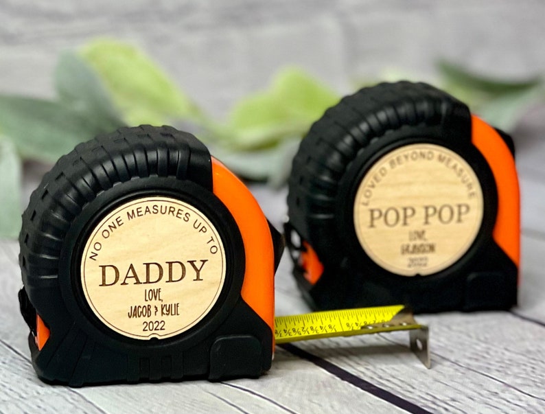 Personalized gift for Dad or Grandpa, custom tape measure, gift from kids 