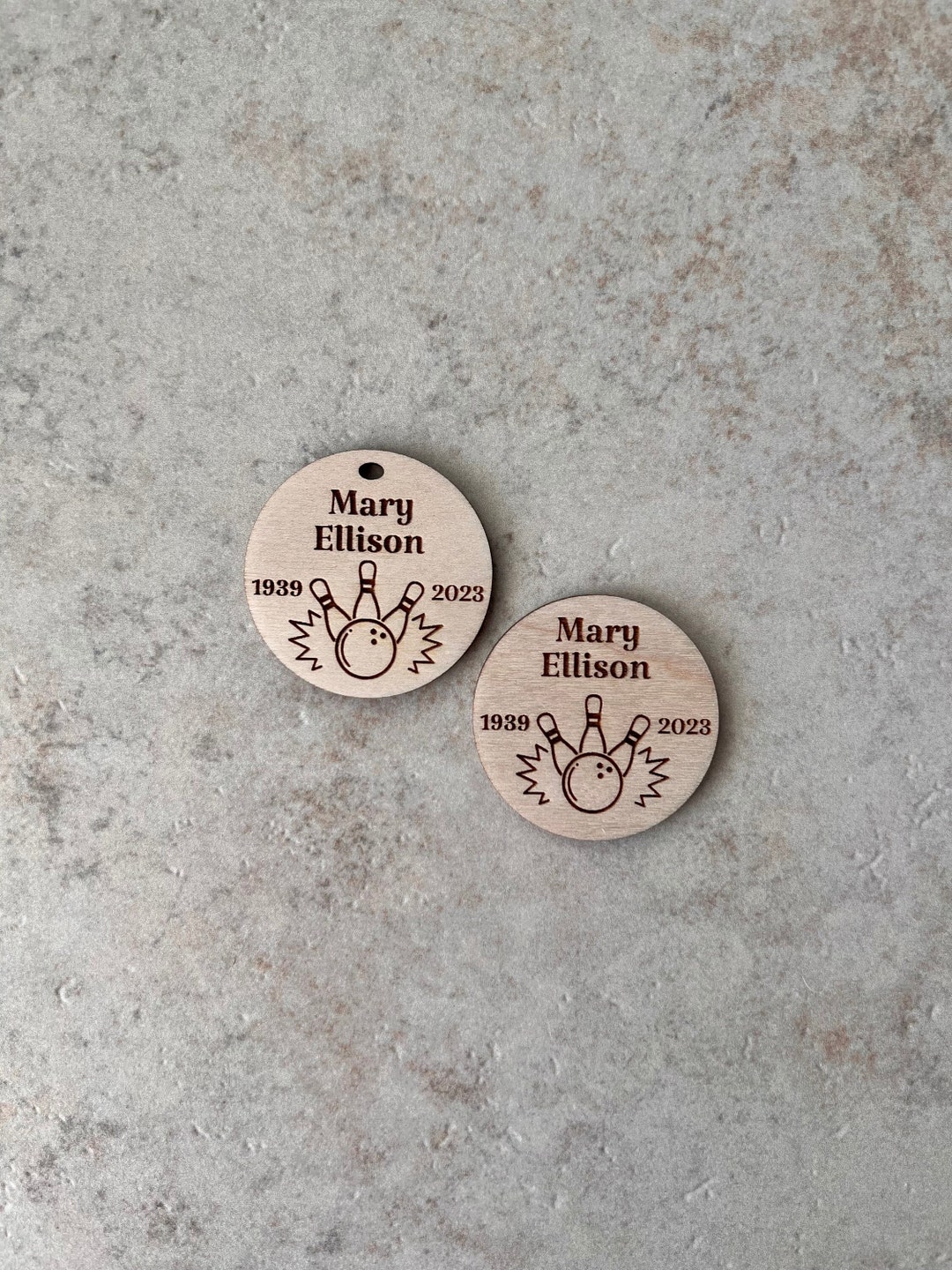 Personalized Bowling Celebration of Life Keepsake, Memorial Service