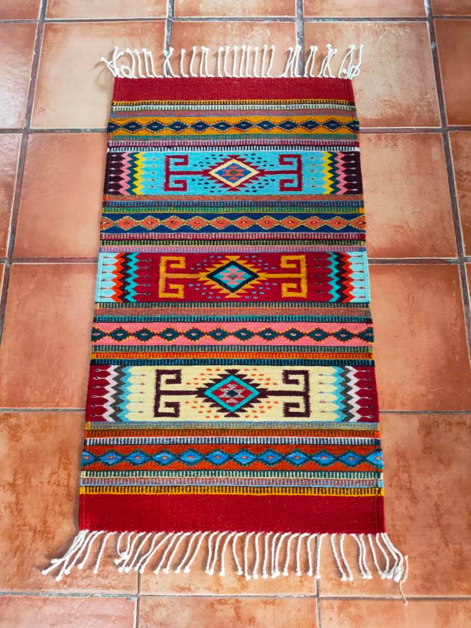 Authentic Zapotec Rug Teotitlán Del Valle Traditional Etsy UK