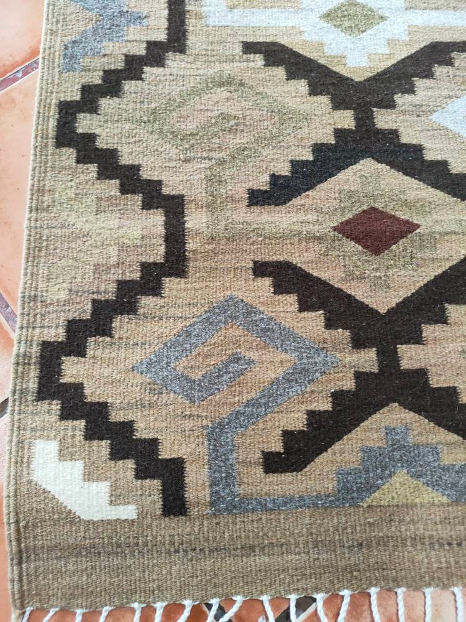 Zapotec Rug (old Traditional Pattern *grecas De Mitla*) 100%wool ...
