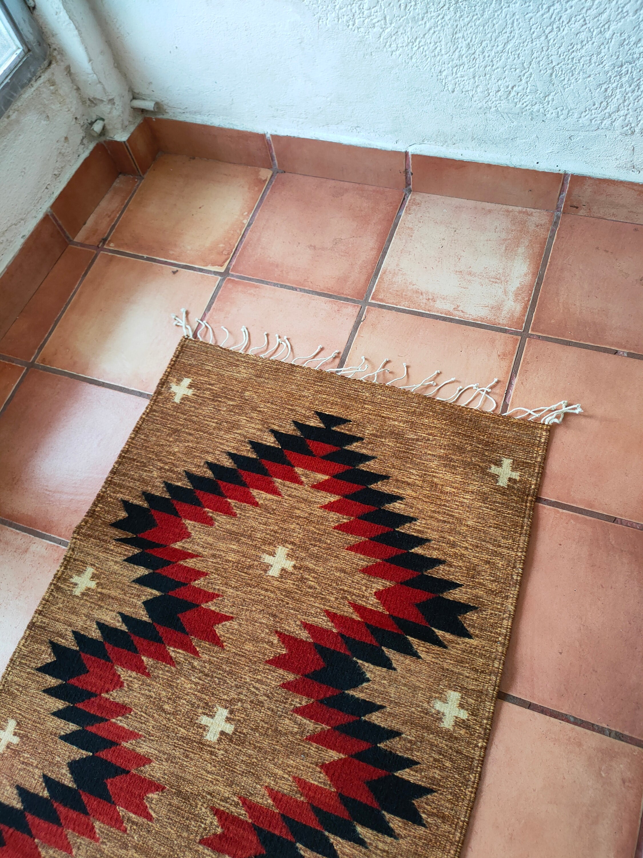 Authentic Zapotec Rug Diamante Zapotec traditional Pattern 100% Wool ...